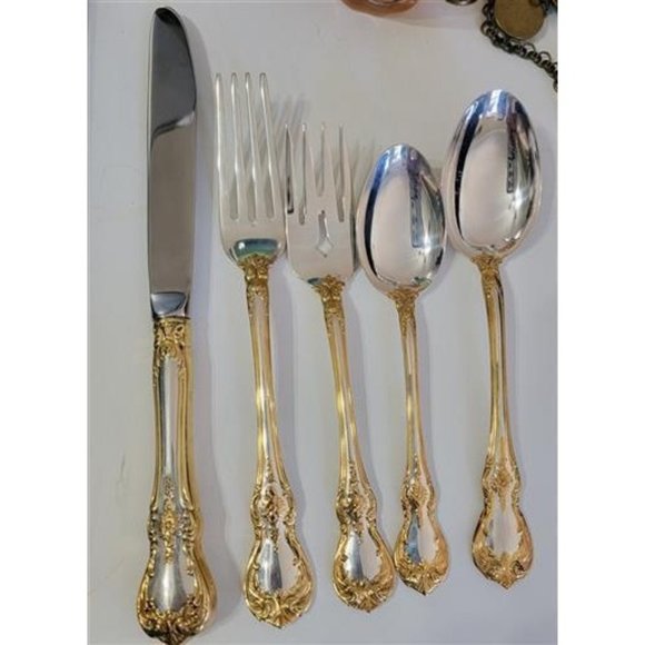 Towle | Dining | Nwt Towle 5pc Place Setting Old Masters Sterling Gold ...